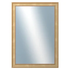 DANTIK - Zarámované zrkadlo - rozmer s rámom cca 50x70 cm z lišty TOOTH malá zlatá (3161)