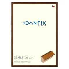 DANTIK obraz, puzzle, fotorám 59,4x84 | INCLINATA farba hnedá (Plexi Clear)