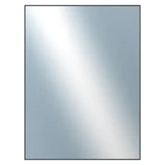 DANTIK - Zrkadlo v ráme - rozmery s rámom cca 60x80 cm z hliníka čiernej farby - P273-250 (7273250)
