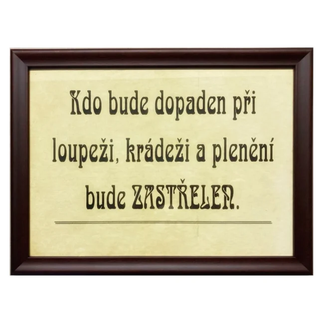 Znak - Kto bude prichytený pri lúpeži (rôzne snímky) Znak - Kto bude prichytený pri lúpeži (rôzne snímky)