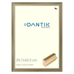 DANTIK obraz, puzzle, fotorámik 29,7x42 | OPERA Colori hnedá (Plexi Clear)