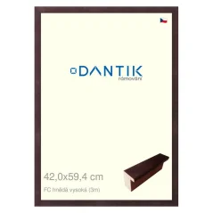 DANTIK obraz, puzzle, fotorámik 42x59,4 | FC hnedý vysoký (Plexi Clear)