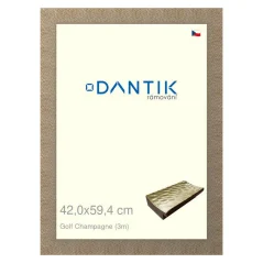 DANTIK obraz, puzzle, fotorámik 42x59,4 | Golf champagne (Plexi Clear)