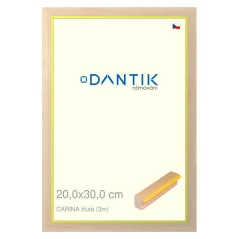 DANTIK obraz, puzzle, fotorámik 20x30 | CARINA žltá (sklo číre)