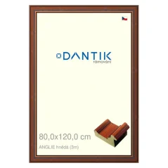 DANTIK obraz, puzzle, fotorámik 80x120 | ENGLAND hnedá (Plexi Clear)