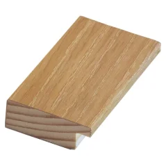 Rámová koľajnica DANTIK - 2853 - Plochá 40x15 bielený dub