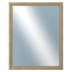 DANTIK - Zrkadlo v ráme - rozmery s rámom cca 80x100 cm z lišty WING malá zlatá patina (2774)