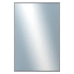 DANTIK - Zarámované zrkadlo - rozmer s rámom cca 40x60 cm z lišty Hliník sivá - P02-006 (7002006)