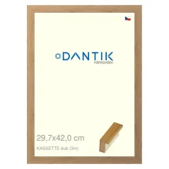 DANTIK obraz, puzzle, fotorámik 29,7x42 | KASSETTE dub (Plexi Clear)