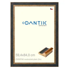 DANTIK obrázok, puzzle, fotorámik 59,4x84 | BACK modro-zlatý plast (Plexi Clear) DANTIK obrázok, puzzle, fotorámik 59,4x84 | BACK modro-zlatý plast (Plexi Clear)