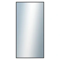 DANTIK - Zrkadlo v ráme - rozmery s rámom cca 60x120 cm z hliníka čierny lesklý - P269-016 (7269016)