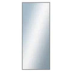 DANTIK - Zarámované zrkadlo - rozmer s rámom cca 50x120 cm z lišty Hliník sivá - P02-006 (7002006)