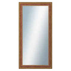 DANTIK - Zrkadlo v ráme - rozmery s rámom cca 60x120 cm z HRADU červenej farby (3006)