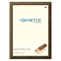 DANTIK obraz, puzzle, fotorámik 29,7x42 | HONEST malý vysoký bronz (Plexi Clear) DANTIK obraz, puzzle, fotorámik 29,7x42 | HONEST malý vysoký bronz (Plexi Clear)