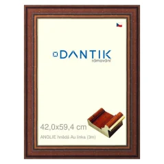 DANTIK obraz, puzzle, fotorámik 42x59,4 | ENGLAND brown Au line (Plexi Clear)