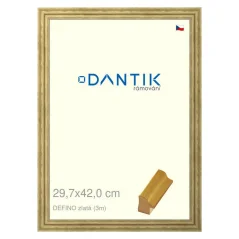 DANTIK obraz, puzzle, fotorámik 29,7x42 | DELFINO gold (Plexi Clear) DANTIK obraz, puzzle, fotorámik 29,7x42 | DELFINO gold (Plexi Clear)