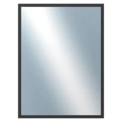 DANTIK - Zrkadlo v ráme - rozmery s rámom cca 60x80 cm z hliníka čiernej farby - P05-021 (7005021)