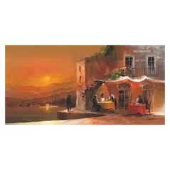 Reprodukcia Haenraets Willem - Dinner for two II - 100x50