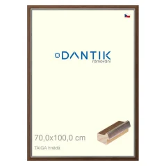 DANTIK obraz, puzzle, fotorámik 70x100 | TAIGA hnedá (Plexi Clear)