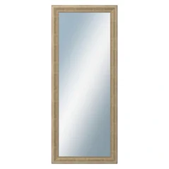 DANTIK - Zrkadlo v ráme - rozmery s rámom cca 50x120 cm z lišty WING malá zlatá patina (2774)
