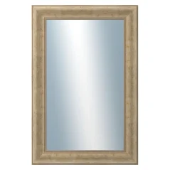 DANTIK - Zrkadlo v ráme - rozmery s rámom cca 40x60 cm z lišty WING malá strieborná patina (2775)