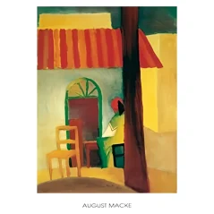 Reprodukcia Macke August - Caffe Turco - 60x80