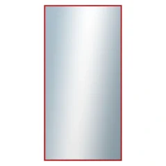 DANTIK - Zrkadlo v ráme - rozmery s rámom cca 60x120 cm z hliníkovej lišty červenej farby P269-210 (7269210)