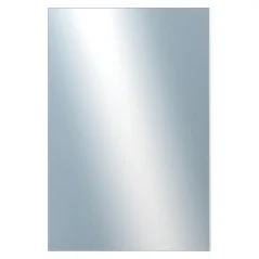 DANTIK - Zarámované zrkadlo - rozmer s rámom cca 80x120 cm z lišty Hliník biela - P03-027 (7003027)