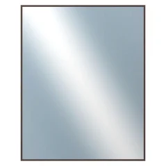 DANTIK - Zarámované zrkadlo - rozmer s rámom cca 40x50 cm z lišty Hliník wenge tmavá - P273-516 (7273516)