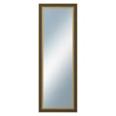 DANTIK - Zrkadlo v ráme - rozmery s rámom cca 50x140 cm od koľajnice BLACK GOLD plast (3071)