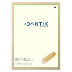 DANTIK obraz, puzzle, fotorámik 29,7x42 | CARINA zelená (Plexi Clear)