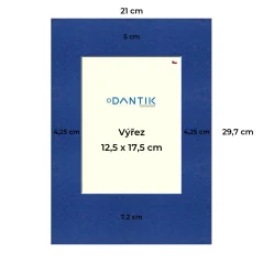 Paspartovací kartón DANTIK - P59 - 4x8491 - 21x29 - 713x18v (A4 na výšku)