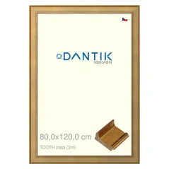 DANTIK obrázok, puzzle, fotorámik 80x120 | TOOTH gold (Plexi Clear) DANTIK obrázok, puzzle, fotorámik 80x120 | TOOTH gold (Plexi Clear)