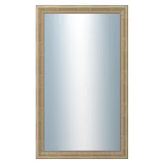 DANTIK - Zrkadlo v ráme - rozmery s rámom cca 60x100 cm z lišty WING malá strieborná patina (2775)