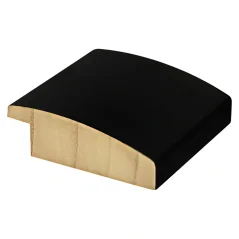 DANTIK - Zrkadlo v ráme - rozmery s rámom cca 50x100 cm z LEDVINKY čiernej (1446)