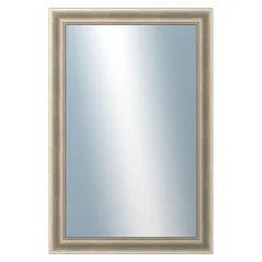 DANTIK - Zrkadlo v ráme - rozmery s rámom cca 80x120 cm z lišty WING veľká strieborná patina (2773)
