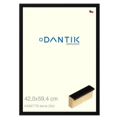 DANTIK obraz, puzzle, fotorám 42x59,4 | KASSETTE čierna (Plexi Clear)