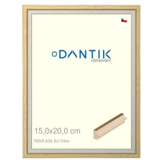 DANTIK obraz, puzzle, fotorámik 15x20 | NINA biela AUlinka (sklo číre)
