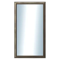 DANTIK - Zarámované zrkadlo - rozmer s rámom cca 50x90 cm z lišty Ferrosa grafit (3141)