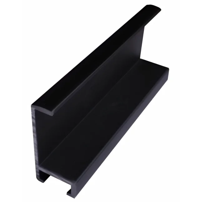 DANTIK - Zarámované zrcadlo - rozměr s rámem cca 50x140 cm z lišty Hliník černá - P22-021 (7022021)