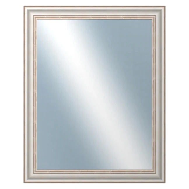 DANTIK - Zarámované zrcadlo - rozměr s rámem cca 40x50 cm z lišty TOULON bílá velká (2665)