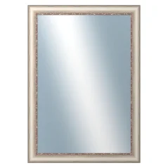 DANTIK - Zarámované zrkadlo - rozmer s rámom cca 50x70 cm z lišty PROVENCE biela (2652)