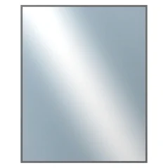 DANTIK - Zarámované zrkadlo - rozmer s rámom cca 80x100 cm z lišty Hliník grafit drás - P269-224 (7269224)