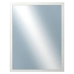 DANTIK - Zarámované zrkadlo - rozmer s rámom cca 70x90 cm z lišty LYON biela (2666)