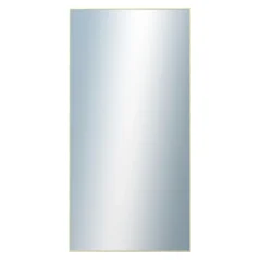 DANTIK - Zarámované zrkadlo - rozmer s rámom cca 60x120 cm z lišty Hliník zlatá lesklá - P01-001 (7001001)
