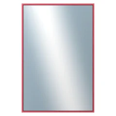 DANTIK - Zrkadlo v ráme - rozmery s rámom cca 40x60 - hliníkový profil 02 - červená m.